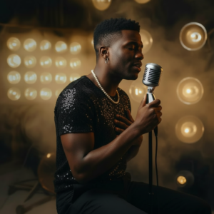 man with mic
