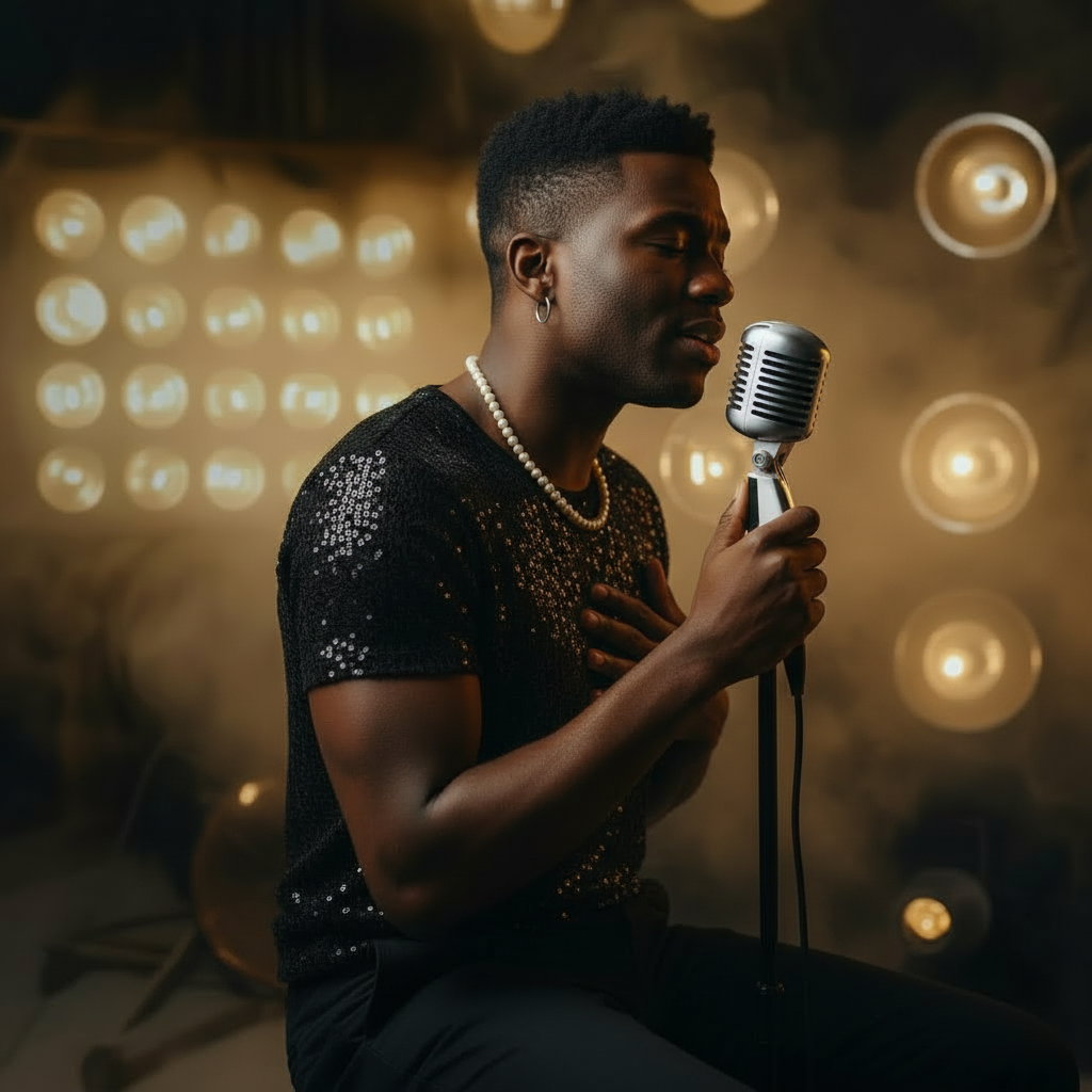 man with mic
