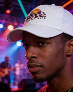 Afrocentric White Cap