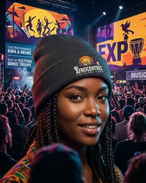 Afrocentric Black Beanie