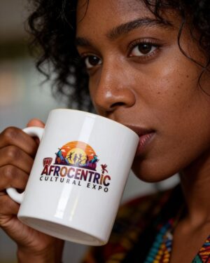 Afrocentric White Mug